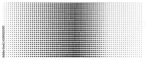 Photos A mesmerizing graphic design featuring a gradual transition from dense black dot