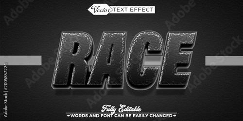 High Speed Race Competition Racing Typography Vector Fully Editable Smart Object Text Effect