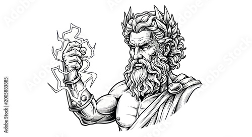 Foto Zeus King of the Gods Portrait.