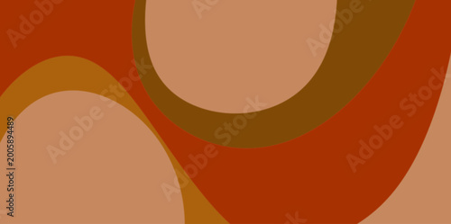 Photos Retro geometric curve orange background