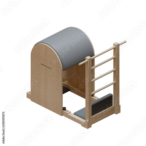 Ladder Barrel  Isometric Rear View