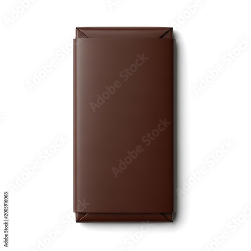 Elegant brown leather wallet standing upright against a white background