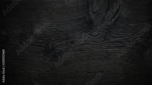 Dark wood background texture, vintage black wooden surface with natural grain pattern, rustic timber backdrop for interior design Vintage dark wood texture background, black wooden surface with natura