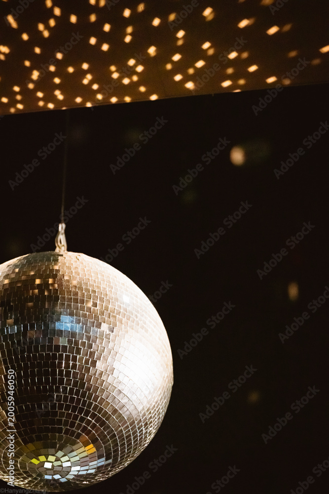Obraz premium disco ball on a dark background