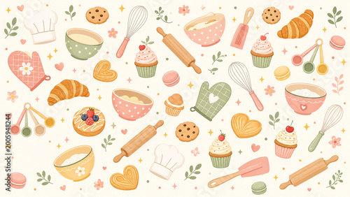 seamless pattern with sweets