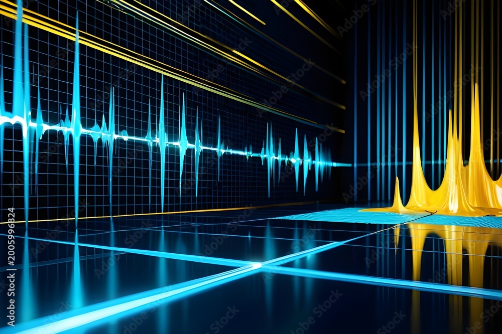 Fototapeta premium Enterprise Pulse Matrix Fintech Background