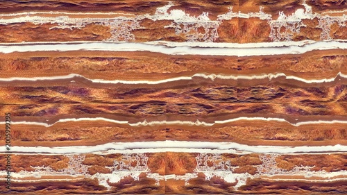 Seamless Brown Strata Rock Texture, Layered Sediment Stone Background