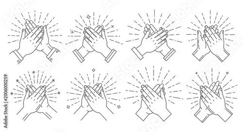 Foto Hands in prayer gesture together.
