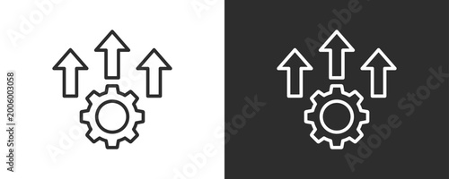 Photos Improvement Icon Set Vector Collection Isolated In Black And White