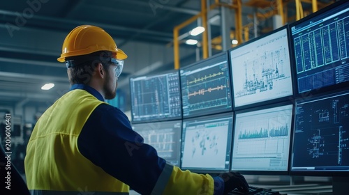 Power Plant Operator Monitoring SCADA System Data