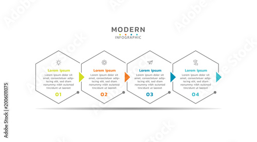Presentation infographic business template design