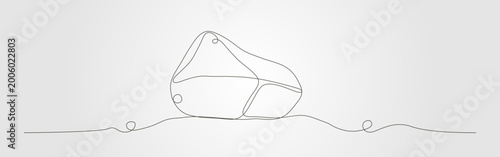 continues abstract big stone line art vector illustration background design