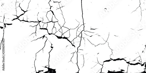 Abstract line art background with cracks. 