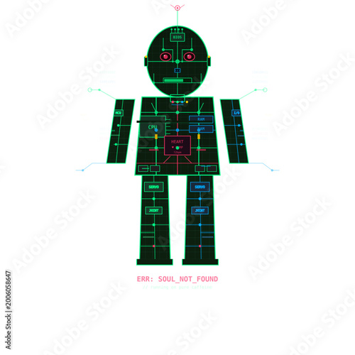 Glitch Anatomy: Soul Not Found Robot