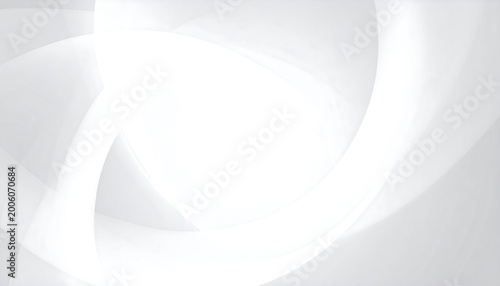 A modern, minimalist abstract image with soft, curved lines in shades of gray and white, creating a sense of depth and movement