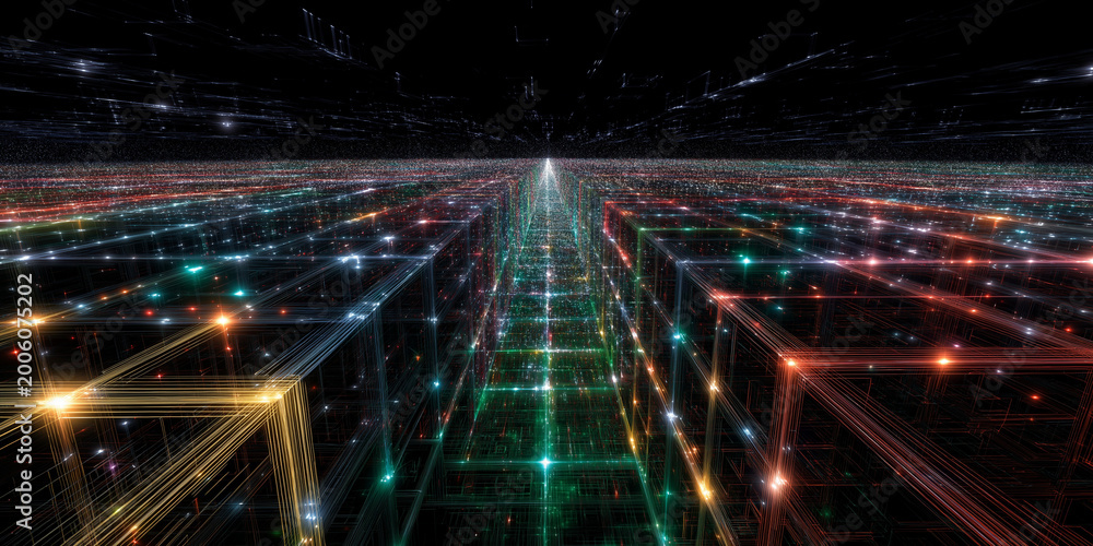Fototapeta premium Innovative funding strategies for quantum computing advancements in technology virtual environment futuristic perspective