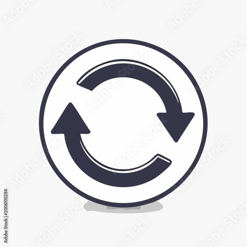 Free Download Circular Arrows Refresh Icon - GFXLoad