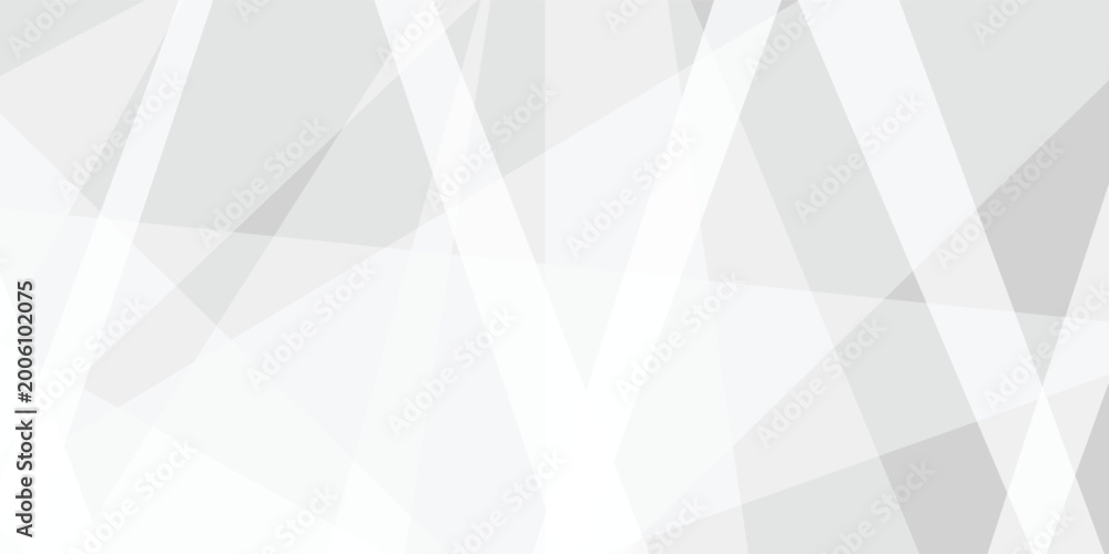 Obraz premium Abstract white background with texture pattern, layered geometric triangle shapes and geometric background with overlapping transparent polygon shapes in light gray and white tones paper texture 