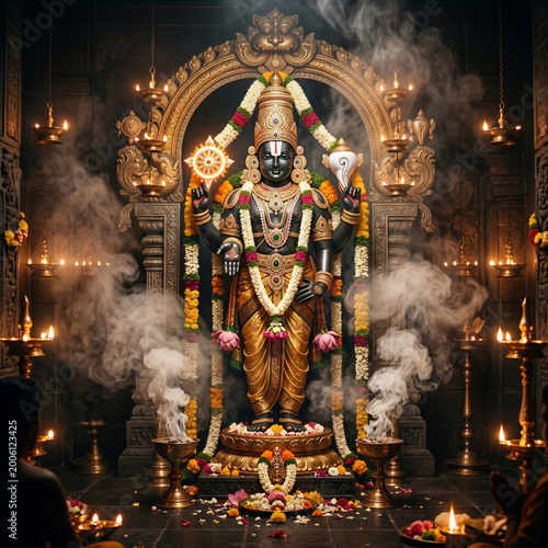 Ancient stone idol of Lord ...