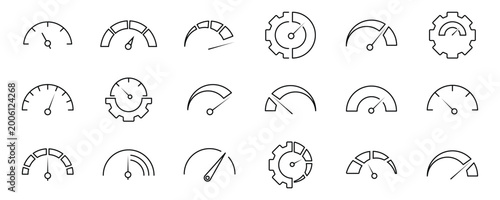 Картината върху платно Speedometer icon