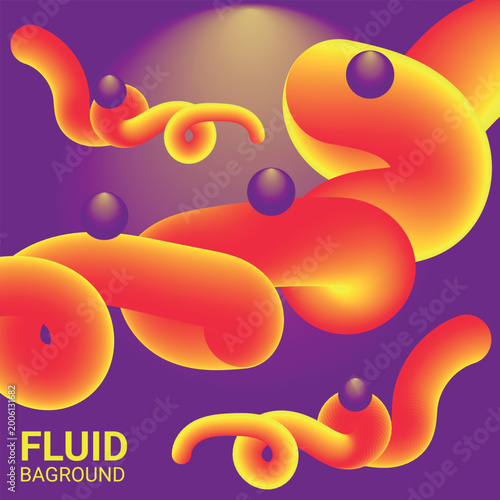 Colorful abstract background with orange and yellow circles and bubbles in a funny cartoon vector illustration design featuring a vibrant nature splash pattern.