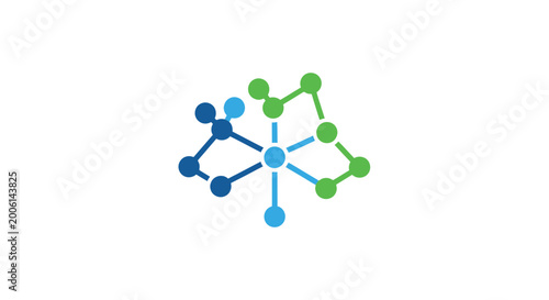 Abstract Molecular Structure Representing Network, Connection, And Technological Innovation