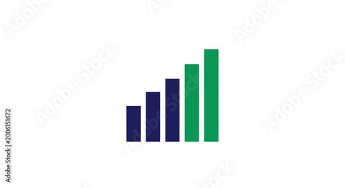 Free Download Bar Chart Icon Representing Growth, Progress, and Success in Business Analytics Visualization - GFXLoad