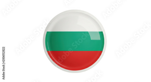 Bulgaria flag icon, glossy 3d button, isolated on transparent background Free Download Bulgaria flag icon, glossy 3d button, isolated on transparent background - GFXLoad