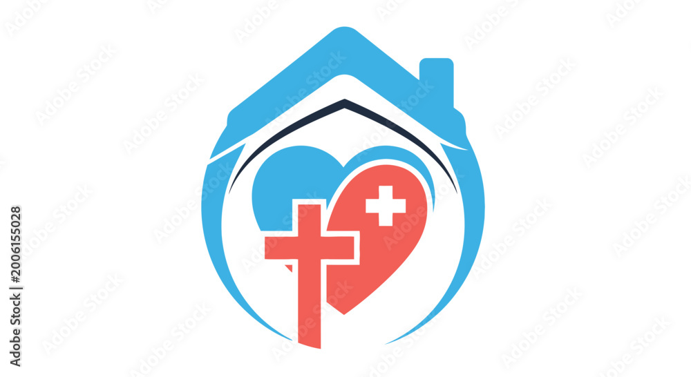 Fototapeta premium Christian Healthcare Symbol: Combining Hope, Compassion, and Religious Healing