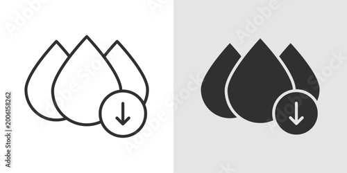 Foto Low Fat Icon representing reduced fat content in food products, promoting healthier dietary choices, weight management, and balanced nutrition