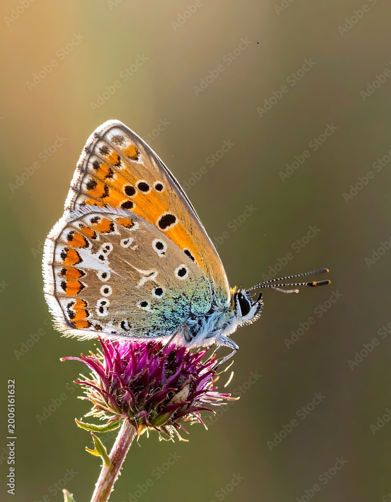 Fototapeta premium A butterfly on a thistle