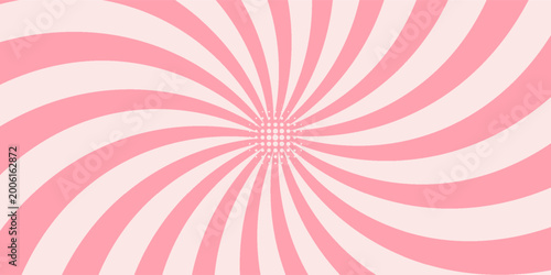 Obraz na plátně Candy color sunburst background