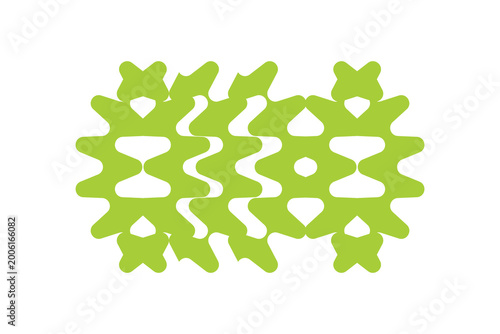 Photography Abstract green graphic design: An abstract graphic of green zigzag pattern