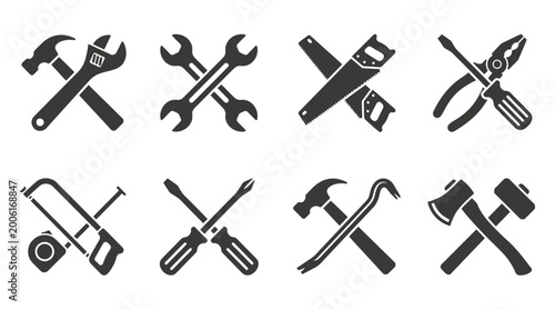 Fotografía Tools icons set for construction worker.