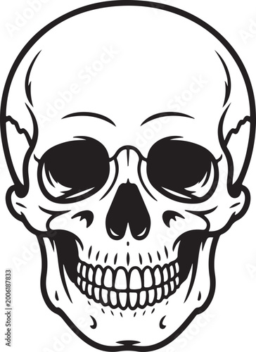 Quadro su tela Skull wearing black sunglasses smiling