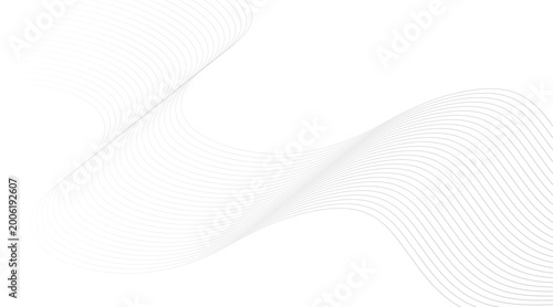 Abstract waves line art minimalist white background design for modern aesthetics