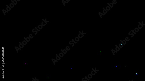 Party popper confetti explosion green screen alpha matte. Colorful Isolated Confetti party popper Explosion confetti Blast Realistic. Transparent Background Green Screen Alpha Matte Channel. animation