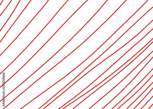 Red curved lines arranged on a white background create a minimalist graphic pattern.