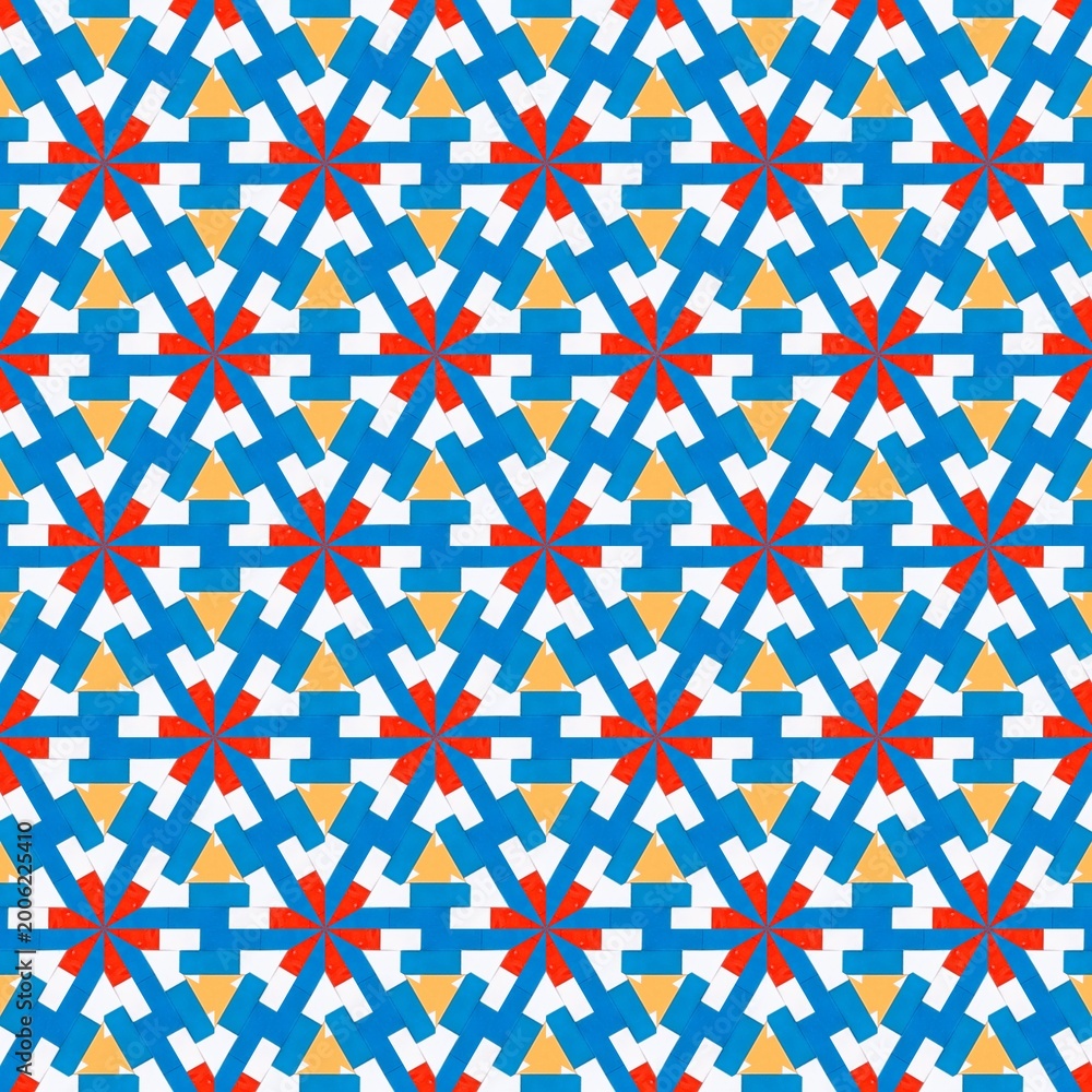 Fototapeta premium Pattern wallpaper geometric decoration