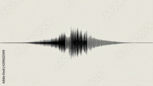 modulation. A minimalist graphic of a jagged sound wave becoming a smooth line. product launch decks, UI/UX mockups, designed for data visualization dashboards and holographic UIs.