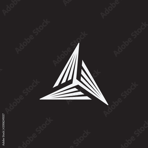 simple and modern geometric logo design template elements