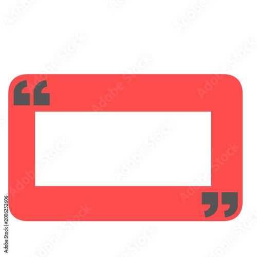 Tableau sur toile Bubble testimonial banner, quote, infographic