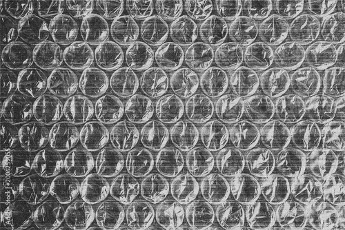 Photocopies of bubble wrap film with background or texture with grain and noise illustration