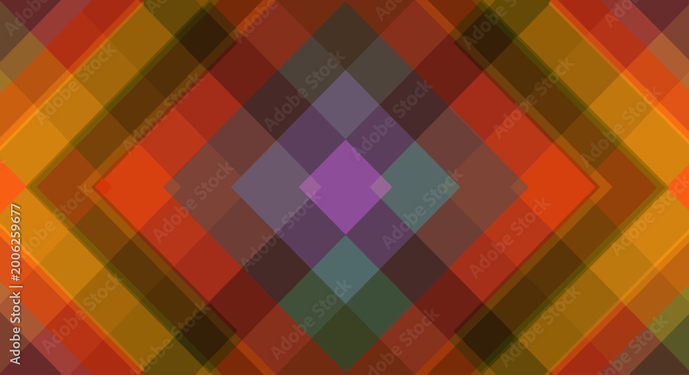Obraz premium Geometric Rhombus Pattern with a Vibrant Color Palette