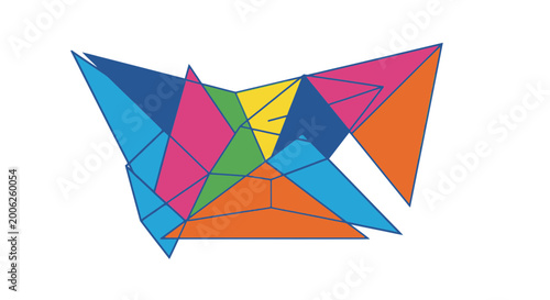 Free Download Geometric Abstract Shapes Colorful Background - GFXLoad