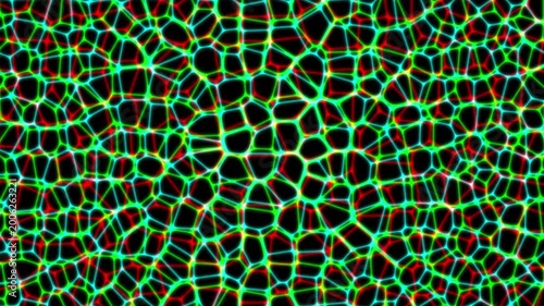 Seamless abstract background featuring a complex net pattern a decorative motion design with RGB distortion