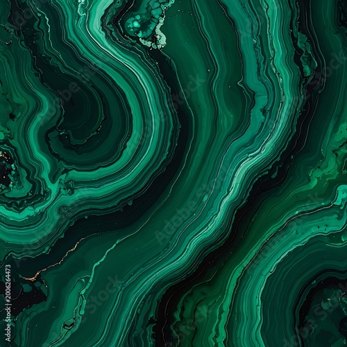 A swirling abstract pattern of teal and dark green hues