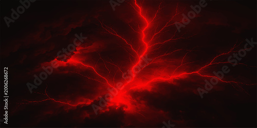 Bild auf Leinwand Abstract fiery explosion background set against a dramatic red and orange sunset