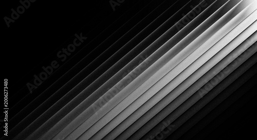 Fotografie Abstract background with diagonal lines and gradient light effect, minimalist mo