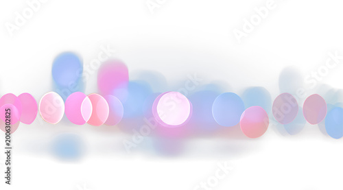 Фотография Colorful defocused bokeh lights on blurred night background